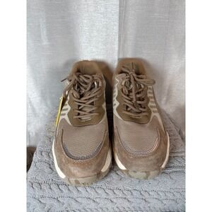 RAYDLINX Mens Fashion Sneakers Tan‎ Suede Mesh Lace Up work Shoes Size 46/ US 12
